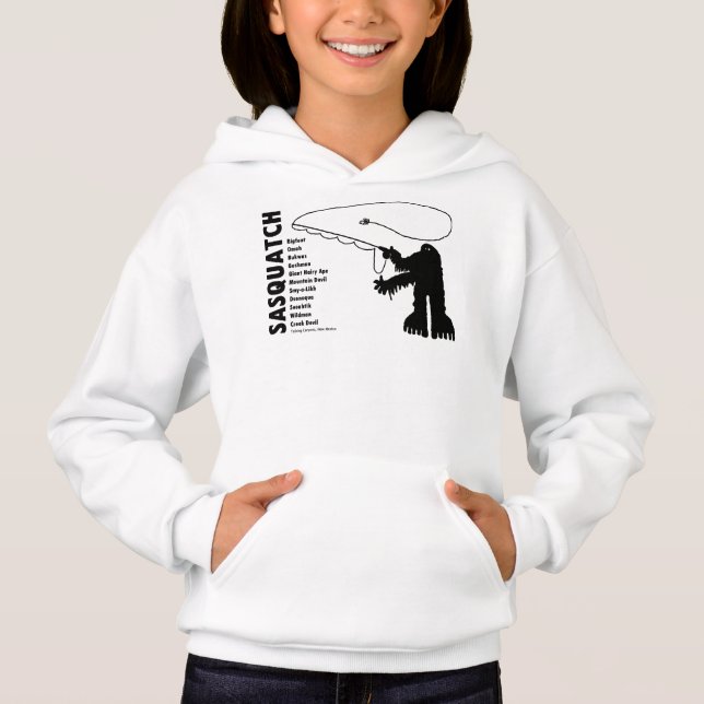 Sasquatch Angler Petroglicph T Shirt (Frente)