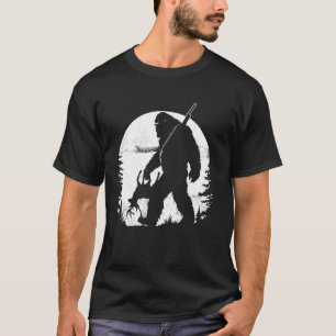 Sasquatch Camiseta Engraçada de Caça ao Veado para