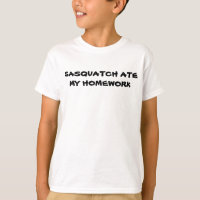 Sasquatch Comeu Minha Camisa De Trabalho De Casa