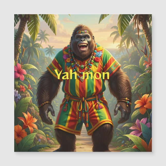 Sasquatch se divertindo na Jamaica (Frente)