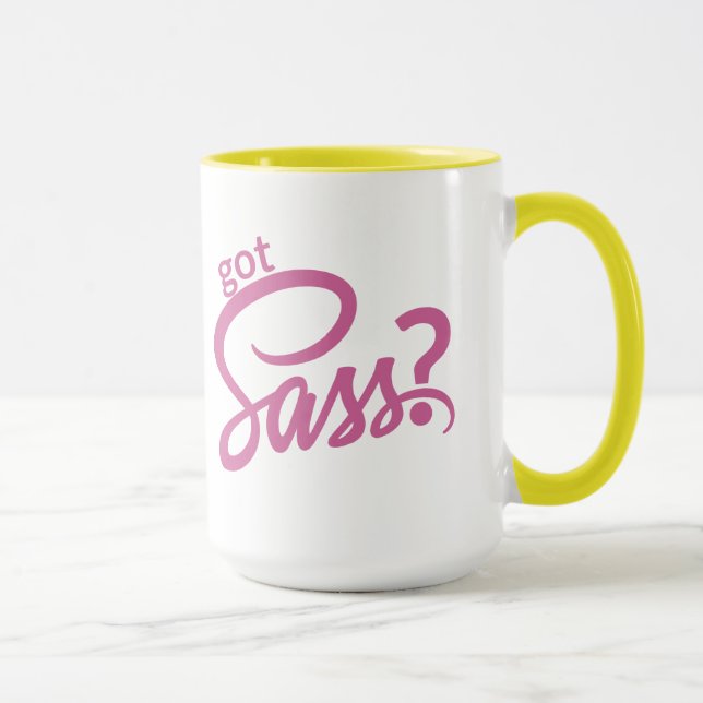 Sass obtido? Caneca do Preprocessor do CSS do Sass (Direita)