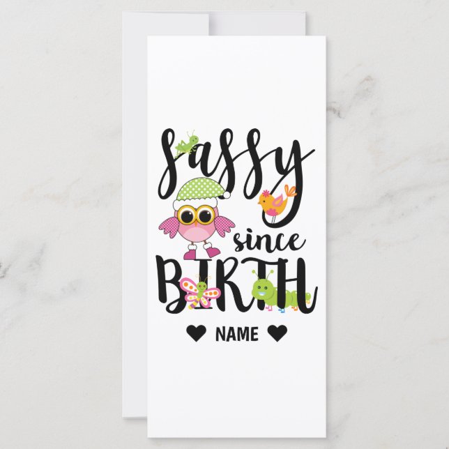 Sassy Desde o Nascimento (Frente)