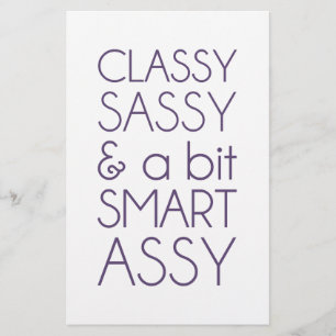 Sassy elegante e um Assy de Smart do bocado