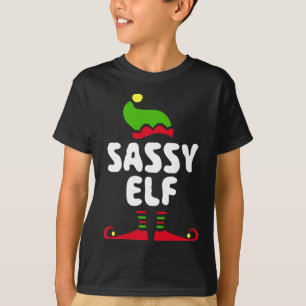 Sassy Elf Correspondente à Camisa de Figurino de N