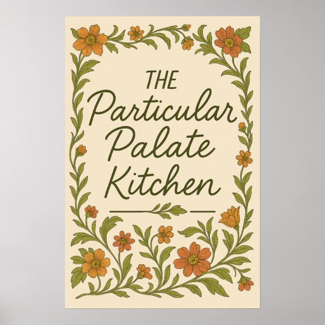 Sassy Kitchen Particular Palate Picky Cook Poster (Frente)