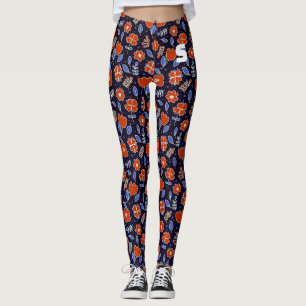 Sassy por todas as Leggings florais do impressão