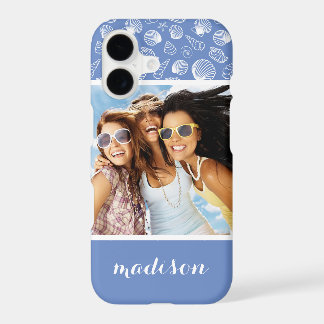 Sassy Seashell Pattern | Sua Foto e Nome