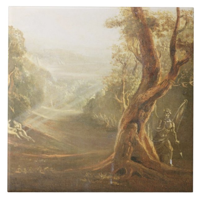 Satã que contempla Adam e véspera no paraíso, de (Frente)