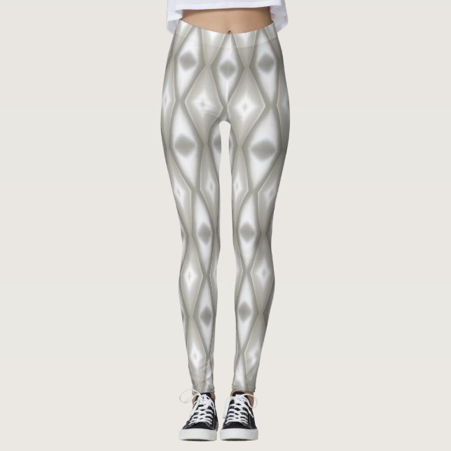 Satin White Leggings (Frente)