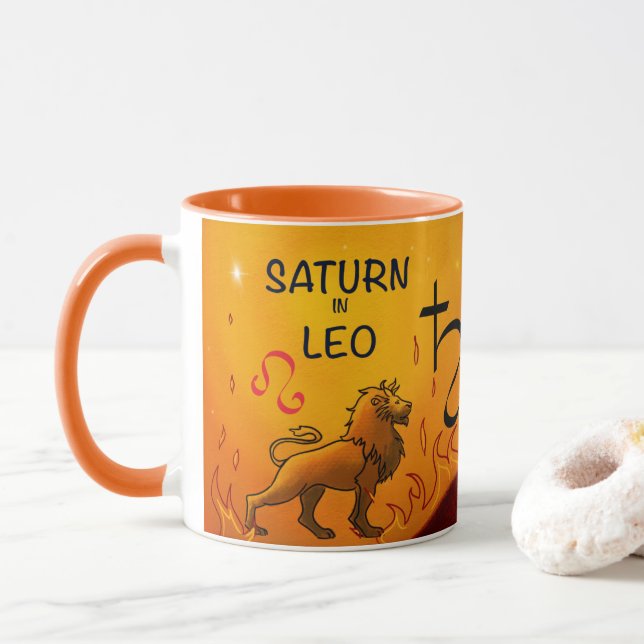 Saturn na caneca de Leo (Com Donut)