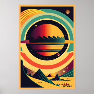 Saturno, poster de espaço