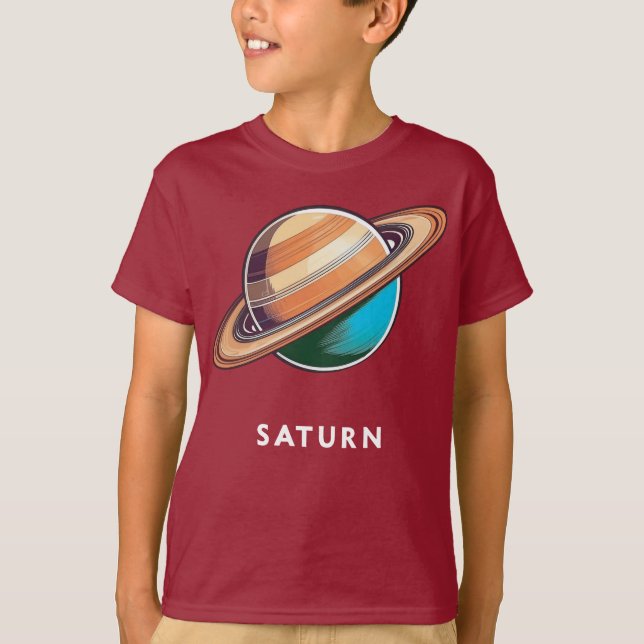 Saturno / Saturno - Camiseta de T-Shirt Planeta Cl (Frente)