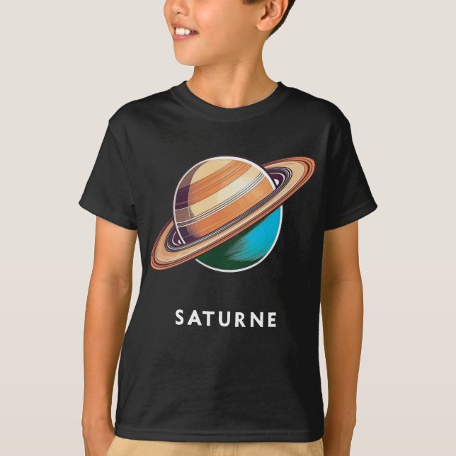 Saturno / Saturno - Camiseta de T-Shirt Planeta Cl (Frente)