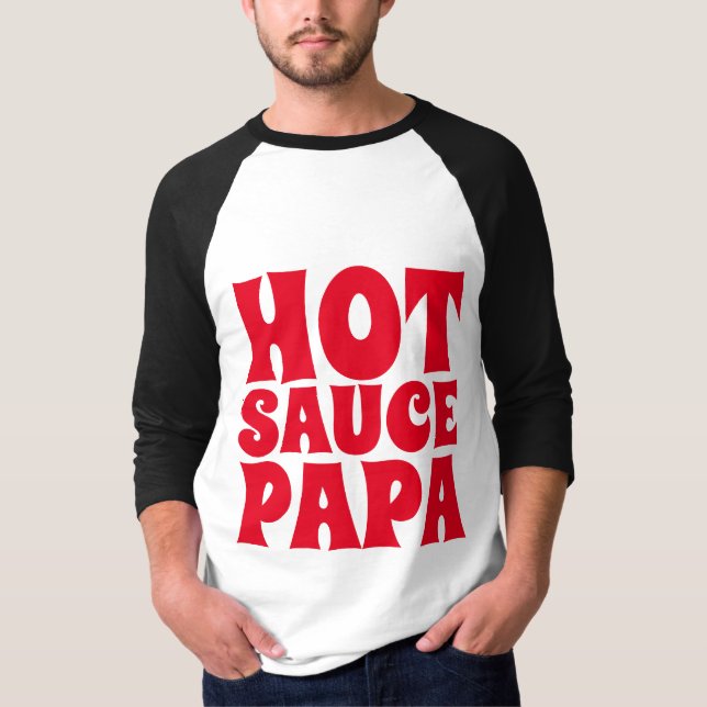 SAUCE PAPA MENS T-shirts Camisetas (Frente)