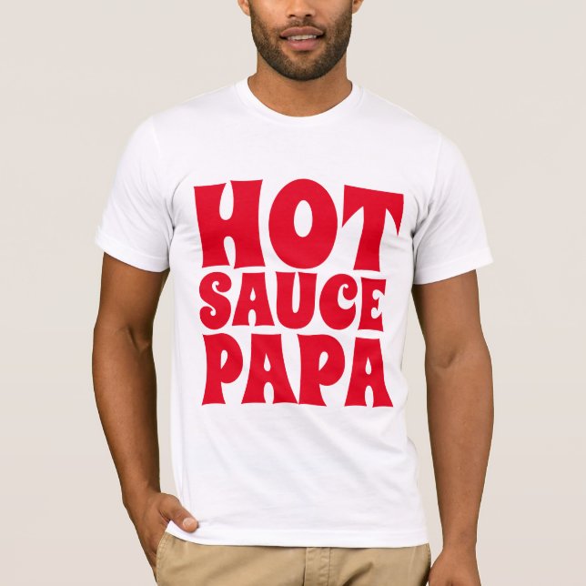 SAUCE PAPA MENS T-shirts Camisetas (Frente)