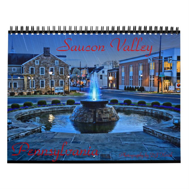 Saucon Valley Pa. Calendário dos EUA (Capa)