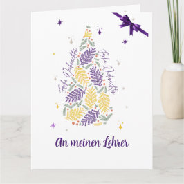 SAUDAÇÃO AOS PROFESSORES CARTÃO ALEMÃO