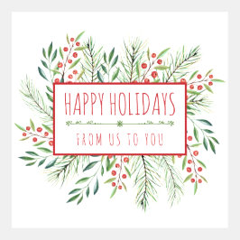 Saudação corporativa de feriados felizes simples