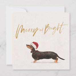 Saudação de Feliz de Cão Feriado de Natal