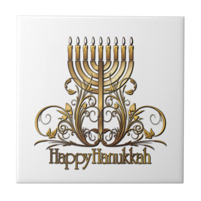 Saudação Menorah Hanukkah (Frente)
