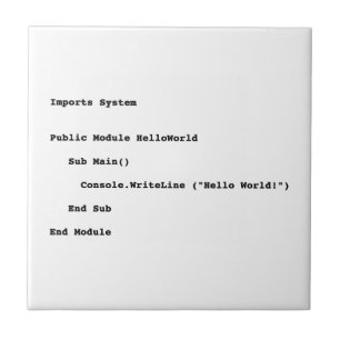 Saudação Mundial do Visual Basic Hello