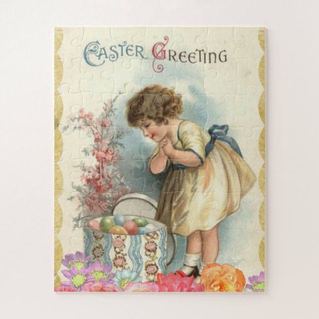 Saudação quebra-cabeça Páscoa (Vertical)