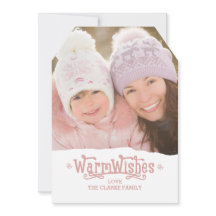 Saudações calorosas | Cartões de fotos de Natal