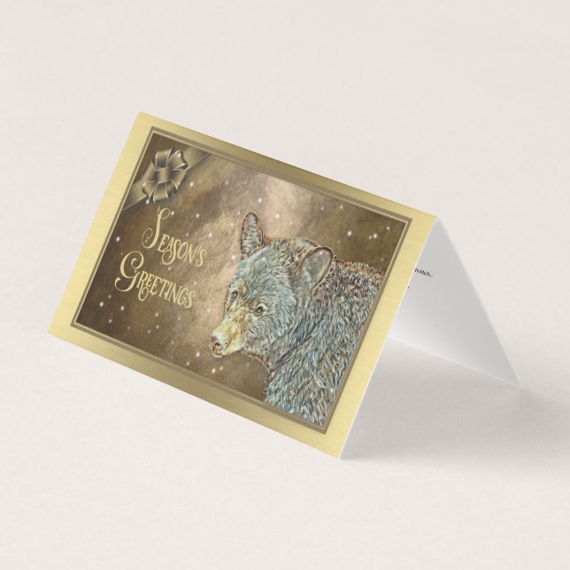 Saudações da Época - Urso Negro (Frente)