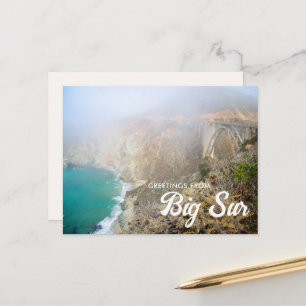 Saudações da Ponte Bixby Big Sur Cartão Postal