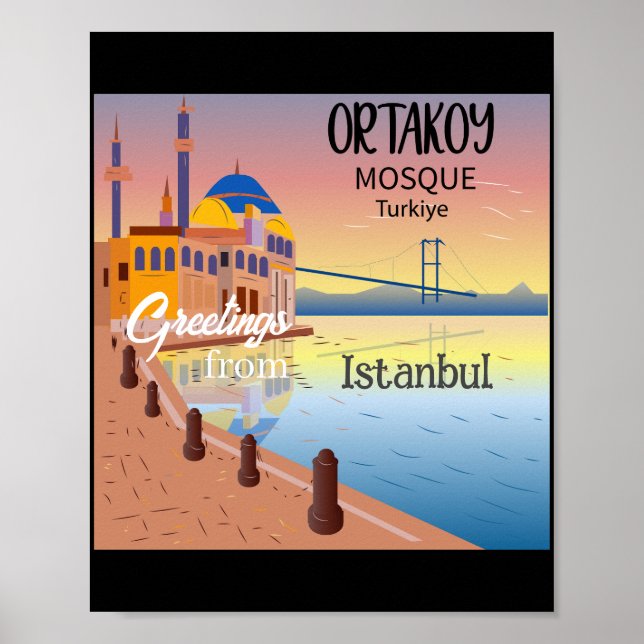 Saudações da Poster de Istambul Turquia (Frente)