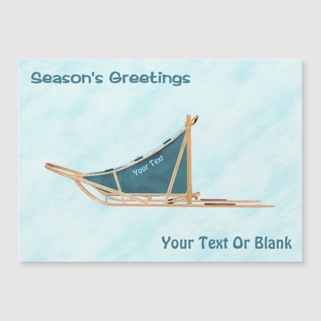 Saudações da temporada - Cachorro Trendido na Neve (Frente)