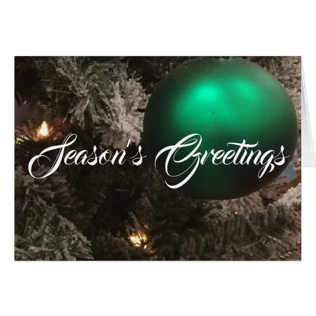 Saudações da temporada, cartão (Frente Horizontal)