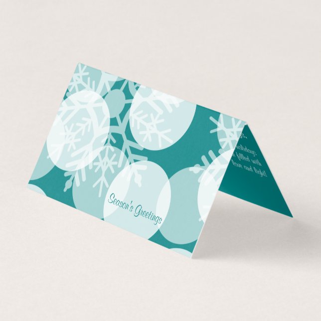 Saudações da temporada - Cartão dobrável de Holida (Frente)