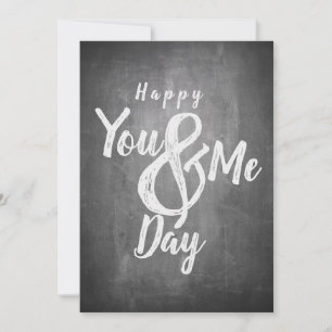 Saudações de aniversário em visual de quadro negro