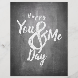 Saudações de aniversário no chalkboard look