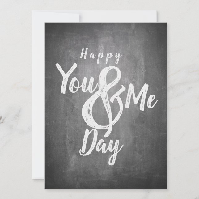 Saudações de aniversário no chalkboard look (Frente)