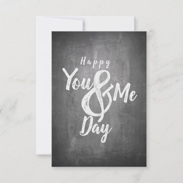 Saudações de aniversário no chalkboard look (Frente)