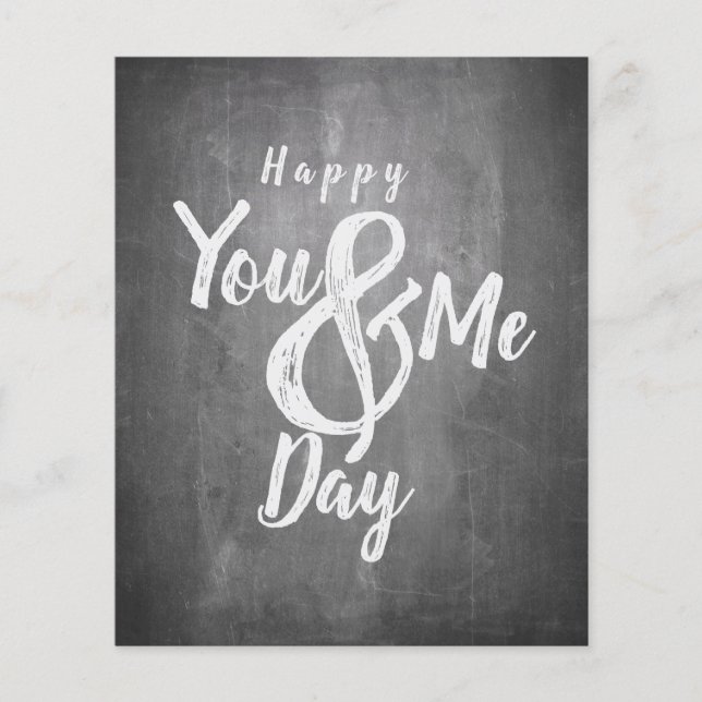 Saudações de aniversário no chalkboard look (Frente)