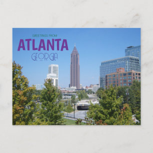 Saudações de Atlanta Georga Cartão Postal Cênico