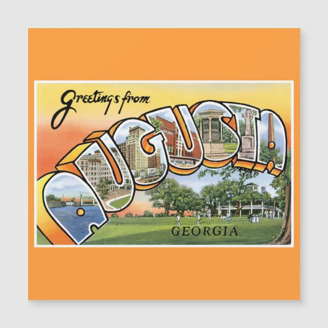 Saudações de Augusta, GA! (Frente)