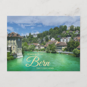 Saudações de Berna Cartão Postal da Suíça