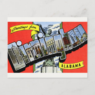 Saudações de Birmingham, AL Cartão Postal
