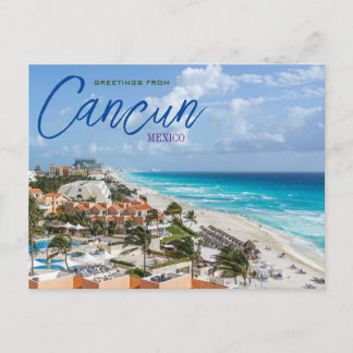 Saudações de Cancún México Cartão Postal Cênico