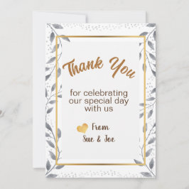 Saudações de Cartões de agradecimentos Personaliza