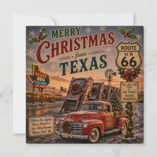 Saudações de Férias da Lone Star Route 66