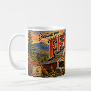 Saudações de Fryeburg Maine Caneca de Café