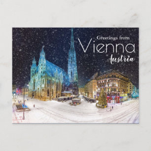 Saudações de Inverno do Cartão Postal de Natal da