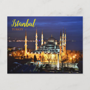 Saudações de Istambul Cartão Postal da Turquia