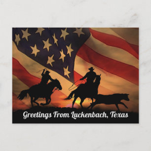 Saudações de Luckenbach, Texas - Cartão Postal
