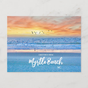 Saudações de Myrtle Beach, cartão postal de viagem